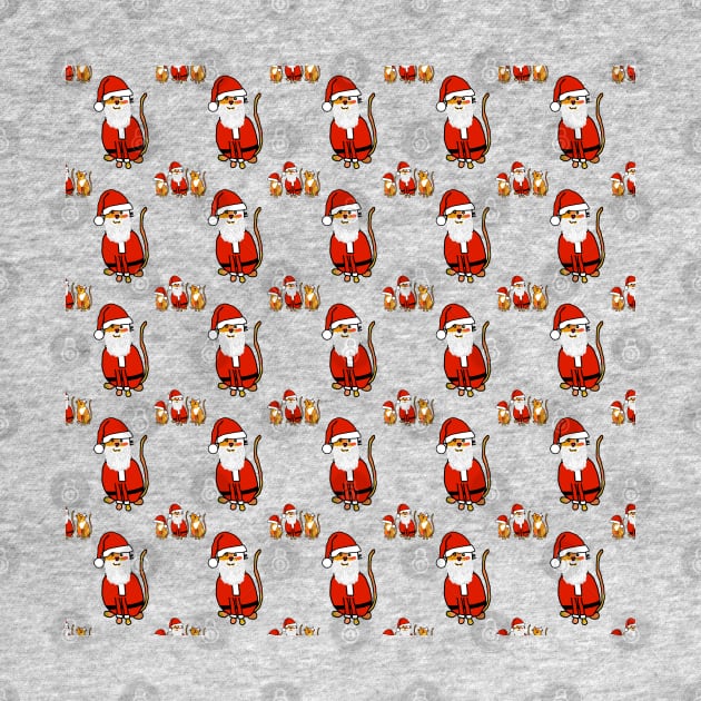 Cute Christmas Cats Pattern by ellenhenryart